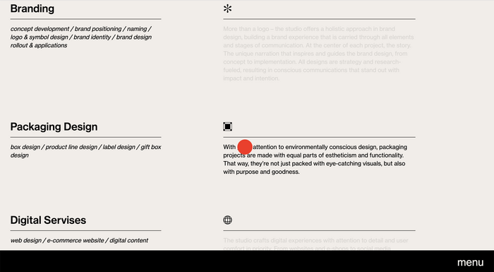 Ela Gabriela Design portfolio website 9