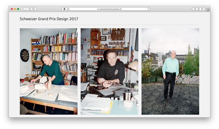 Swiss Culture Awards website 5