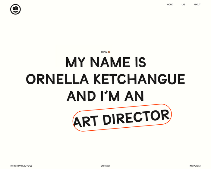 Ornella Ketchangue website 1
