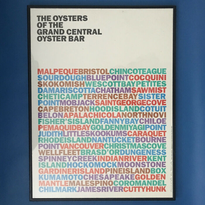 “The Oysters of the Grand Central Oyster Bar” poster 1