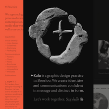 Kalu studio portfolio website
