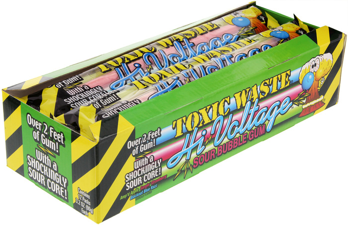 Toxic Waste advertisement and packaging 2