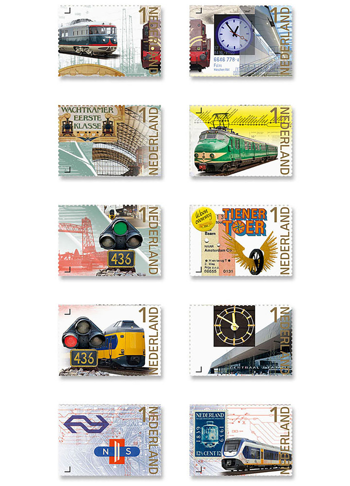 175 years of Dutch Railways stamps 5
