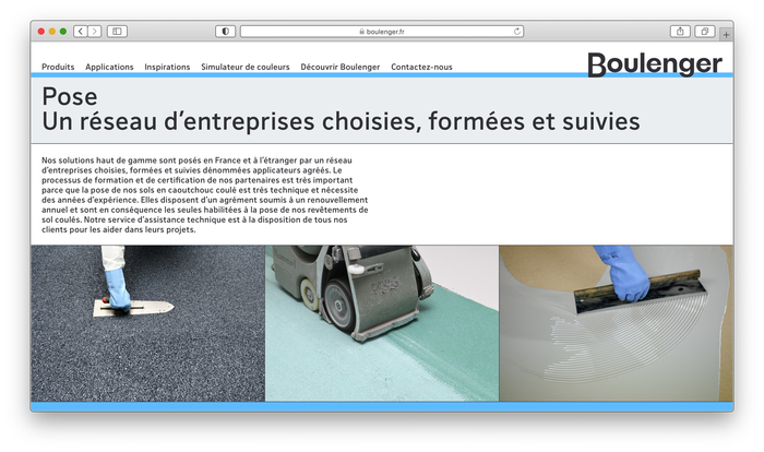 Boulenger website (2019 redesign) 4