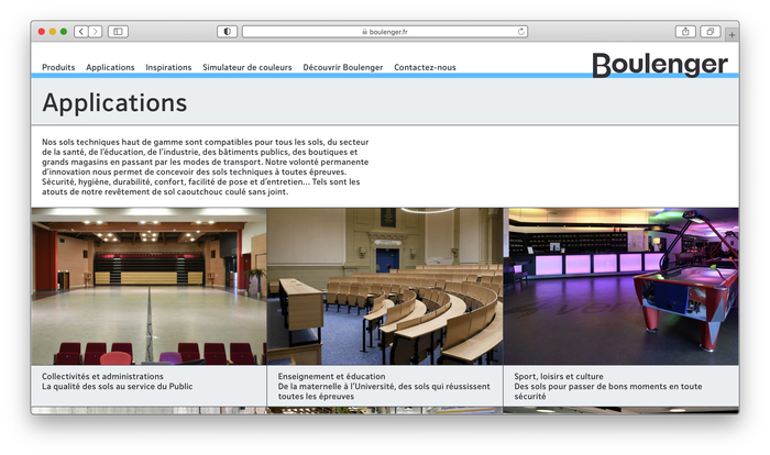 Boulenger website (2019 redesign) 6