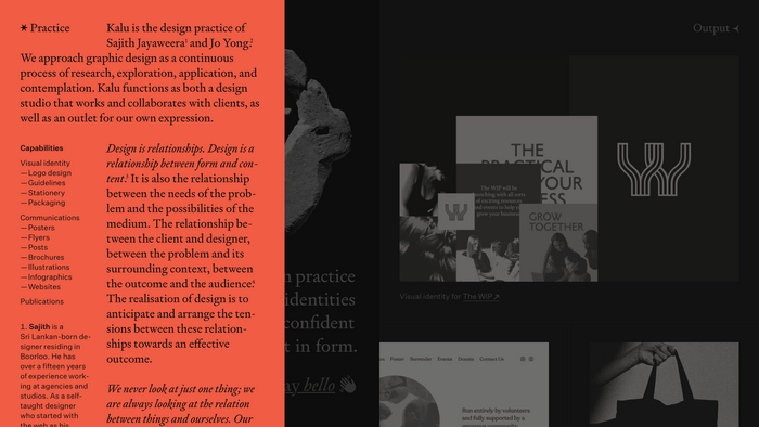 Kalu studio portfolio website 2