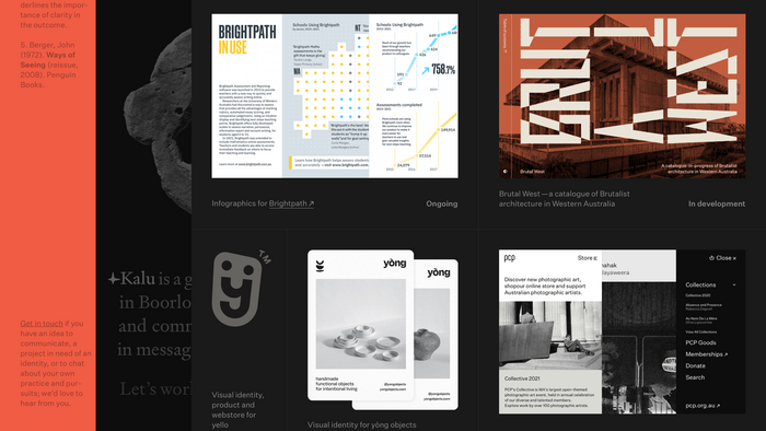 Kalu studio portfolio website 3