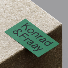 Konrad &amp; Fraay business cards and website