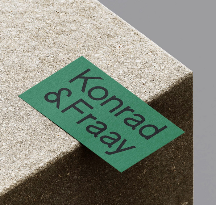 Konrad &amp; Fraay business cards and website 1