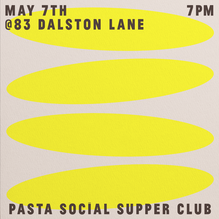 Pasta Social Supper Club IV