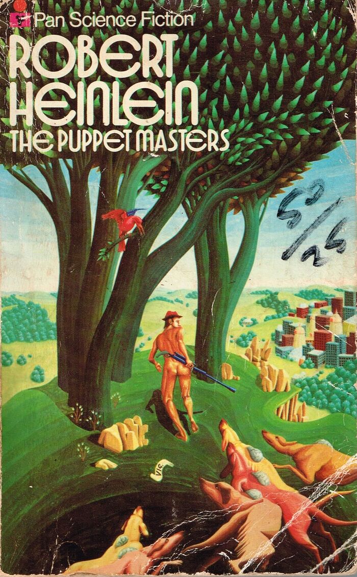 The Puppet Masters (1974). Cover art by Bob Fowke. [More info on ISFDB]