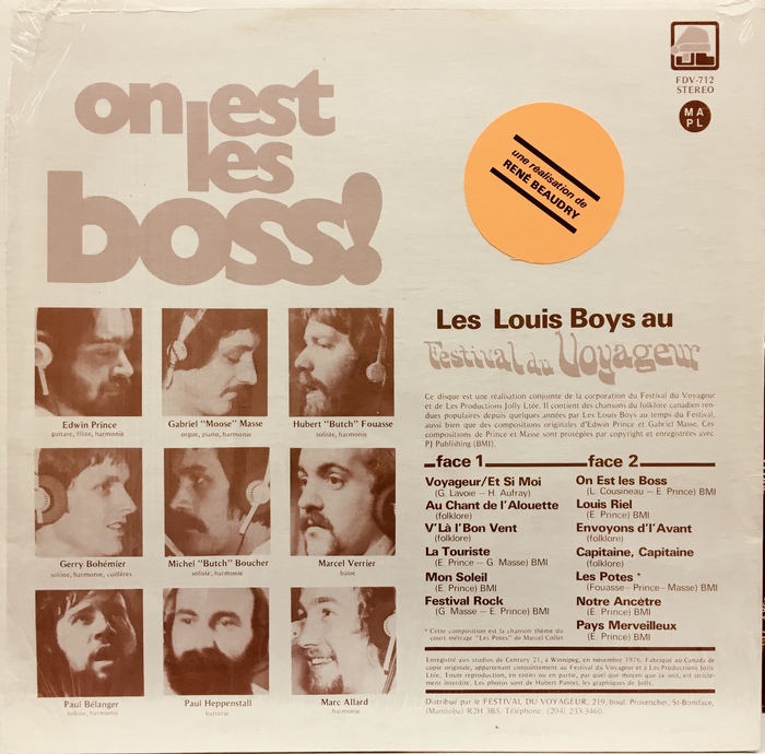 Les Louis Boys – On est les boss&nbsp;! album art 2