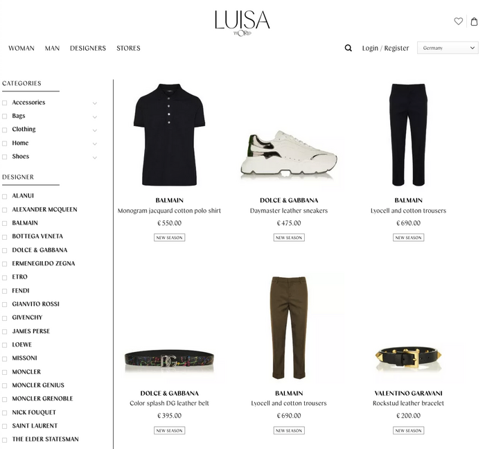 Luisa World website 7