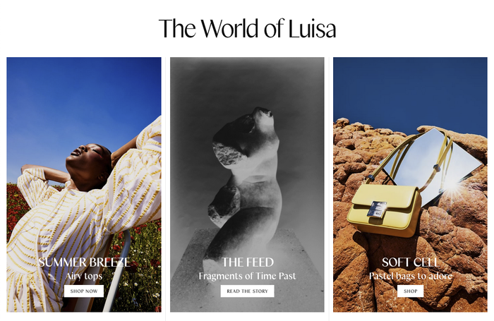 Luisa World website 2