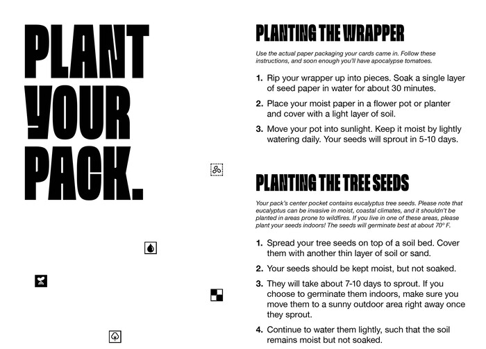 Cards Against Humanity, Climate Catastrophe Pack website 5