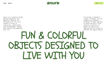 Anure website and logo