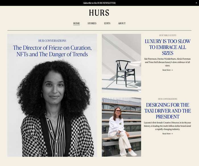 HURS website 1