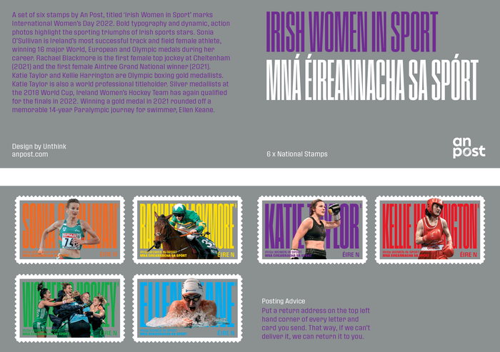 Irish Women In Sport stamps 5