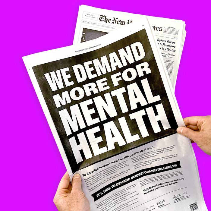 Demand More for Mental Health campaign 8