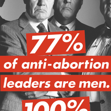 “77%” poster campaign by the Pro-Choice Public Education Project