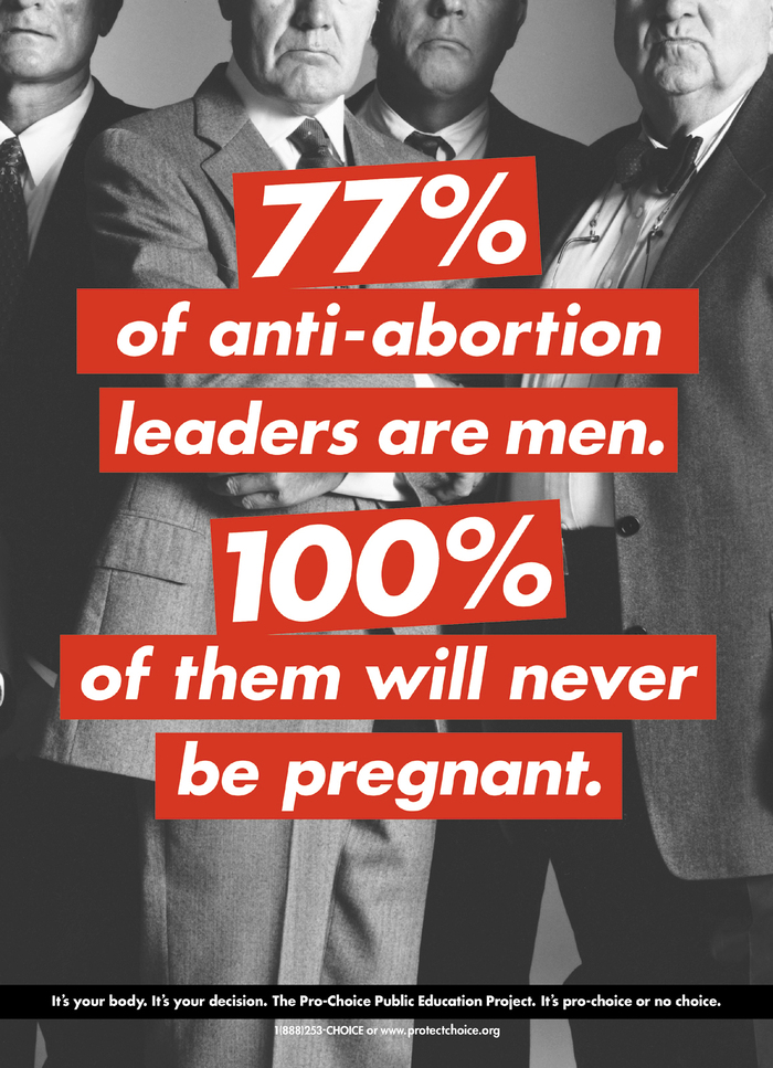 “77%” poster campaign by the Pro-Choice Public Education Project 1