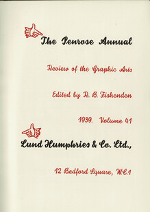 <cite>The Penrose Annual</cite>, Vol. 41, title page