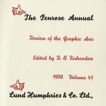 <cite>The Penrose Annual</cite>, Vol. 41, title page