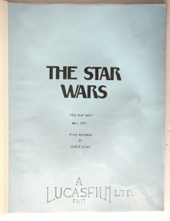 The Star Wars story treatment cover 1