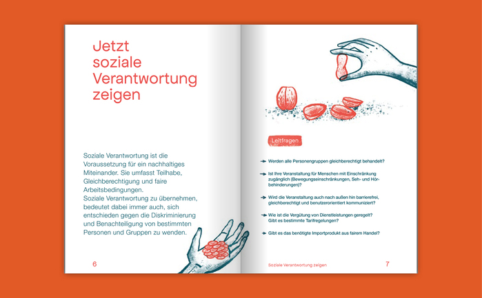 Organize sustainably – now! illustrated guide for organizers 6