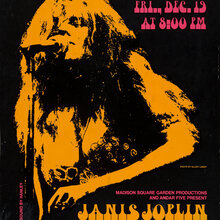 Janis Joplin at Madison Square Garden concert poster