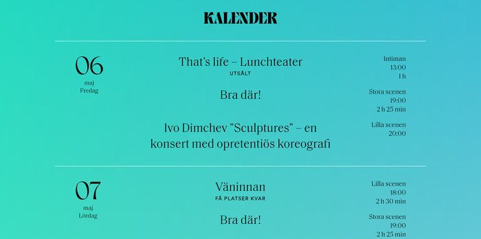 Uppsala Stadsteater website 4