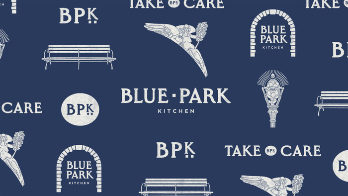 Blue Park Kitchen branding 3