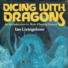 <cite>Dicing with Dragons</cite> by Ian Livingstone (NEL)