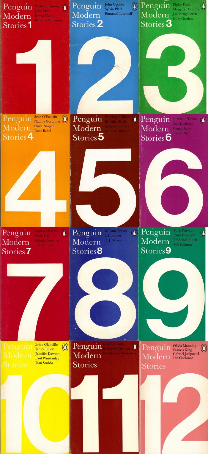 Penguin Modern Stories book covers 1