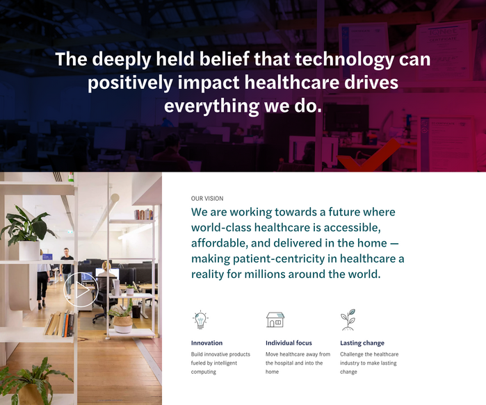 Website detail with Halyard Text in a range of sizes