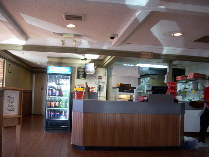 Pizza Hut seating sign 3