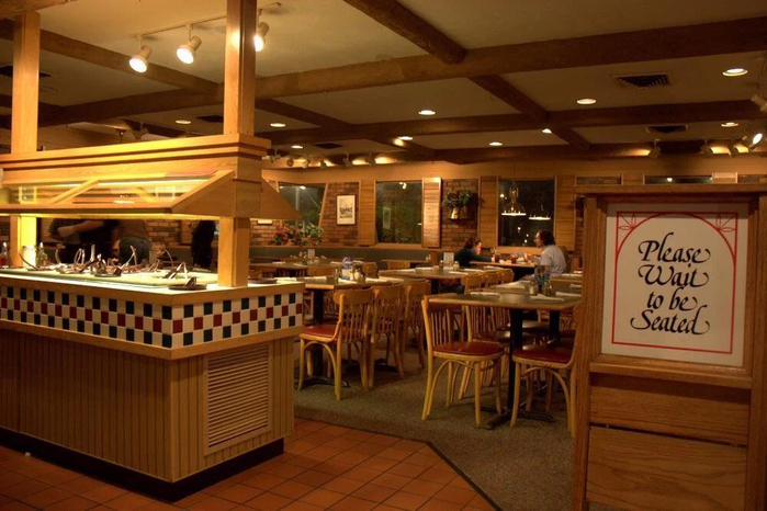 Pizza Hut seating sign 2
