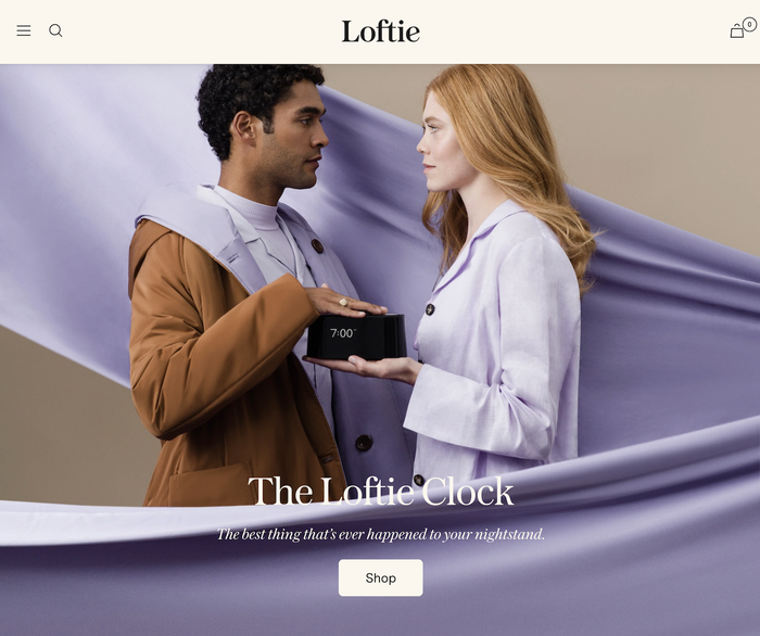 Loftie website 3