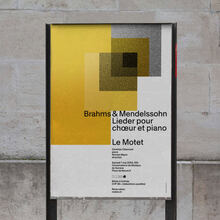 Le Motet – <cite>Brahms &amp; Mendelsohn: Lieder pour chœur</cite><cite> et piano</cite> poster