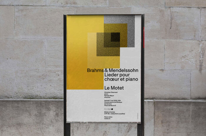Le Motet – Brahms &amp; Mendelsohn: Lieder pour chœur et piano poster 1
