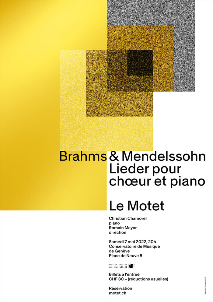 Le Motet – Brahms &amp; Mendelsohn: Lieder pour chœur et piano poster 2