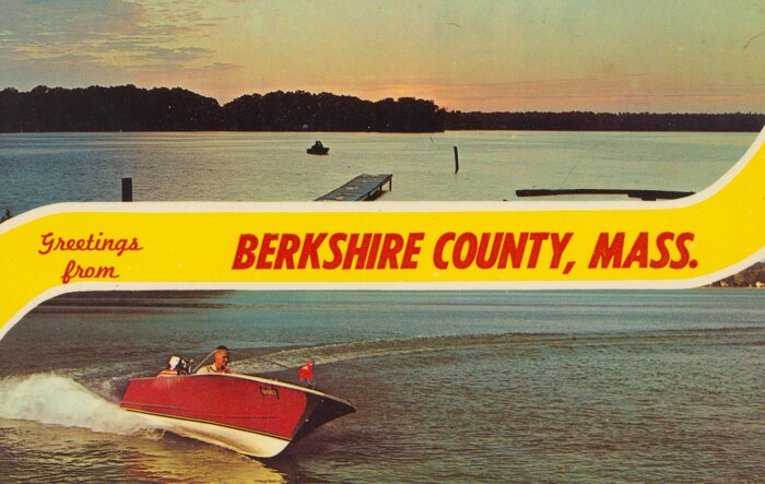 “Greetings from Berkshire County, Massachusetts” ft.  Heavy Condensed Italic.