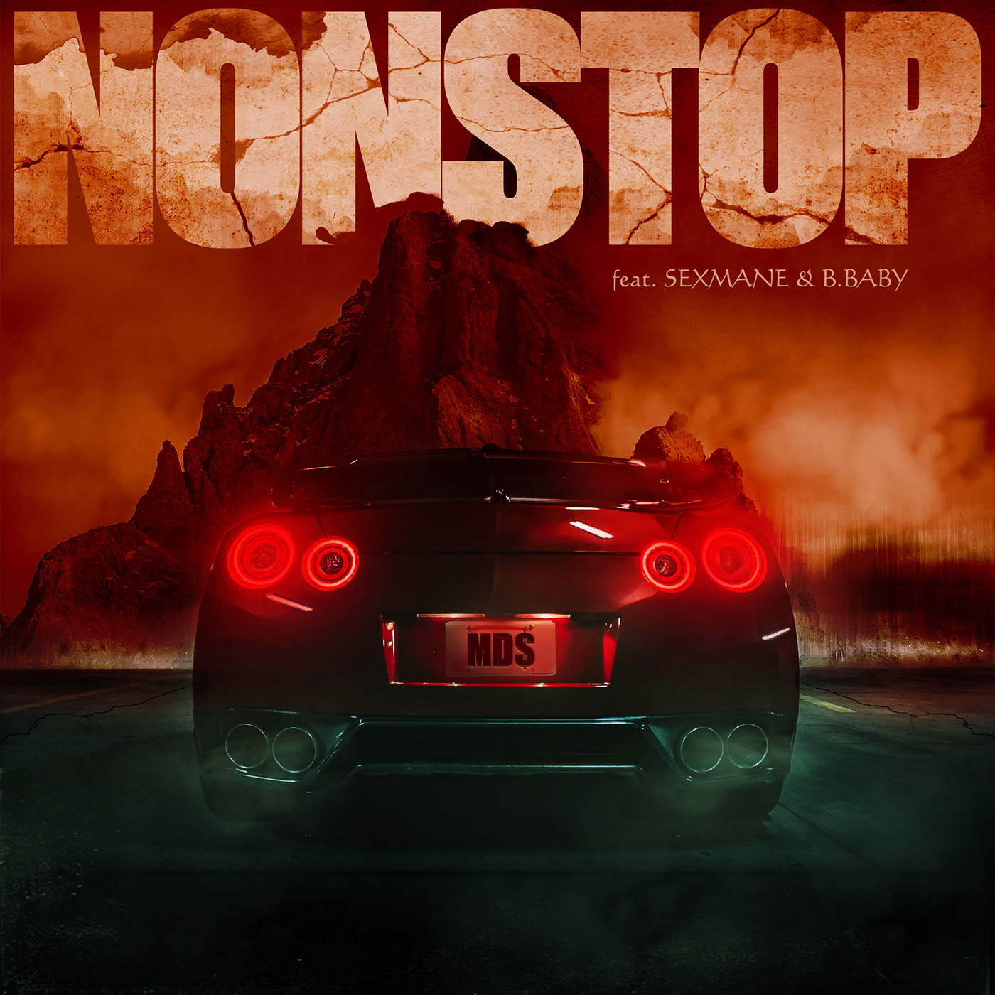 MD$ Ft. Sexmane & B.Baby – “Nonstop” Single Cover - Fonts In Use