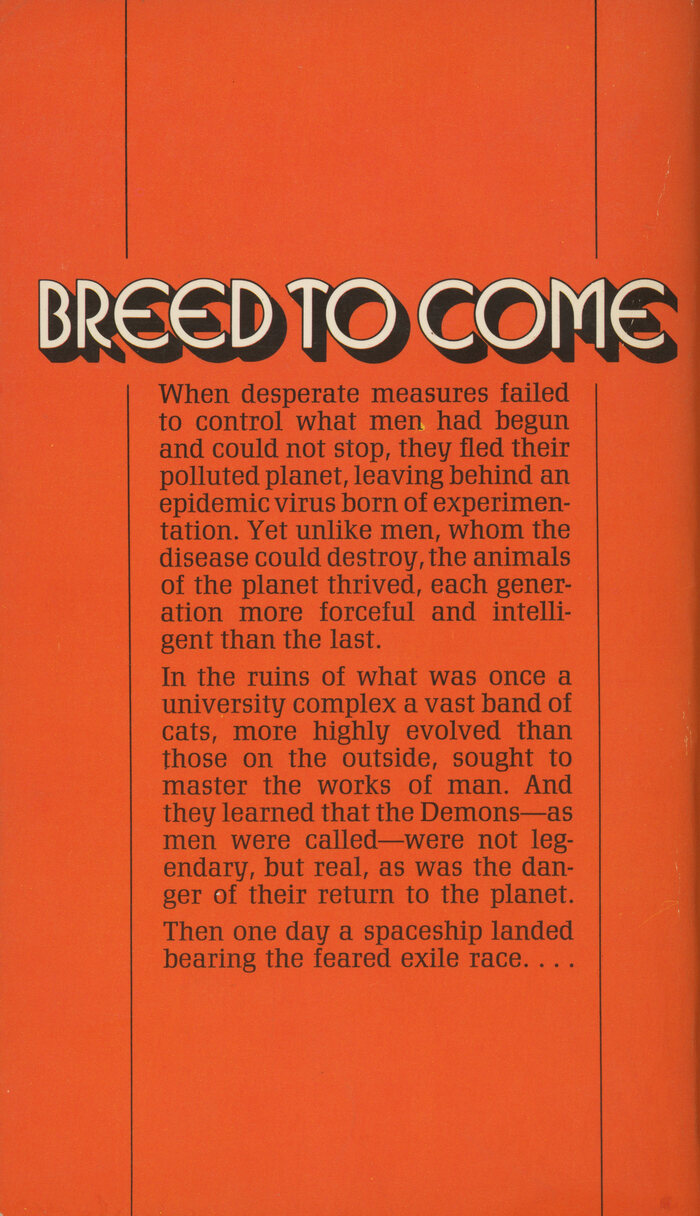 Breed to Come by Andre Norton (Ace) 2