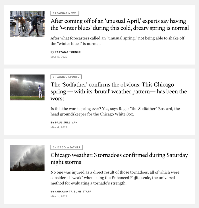 Chicago Tribune website 6