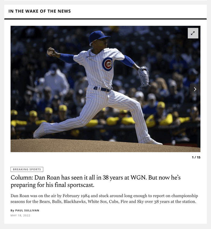 Chicago Tribune website 8