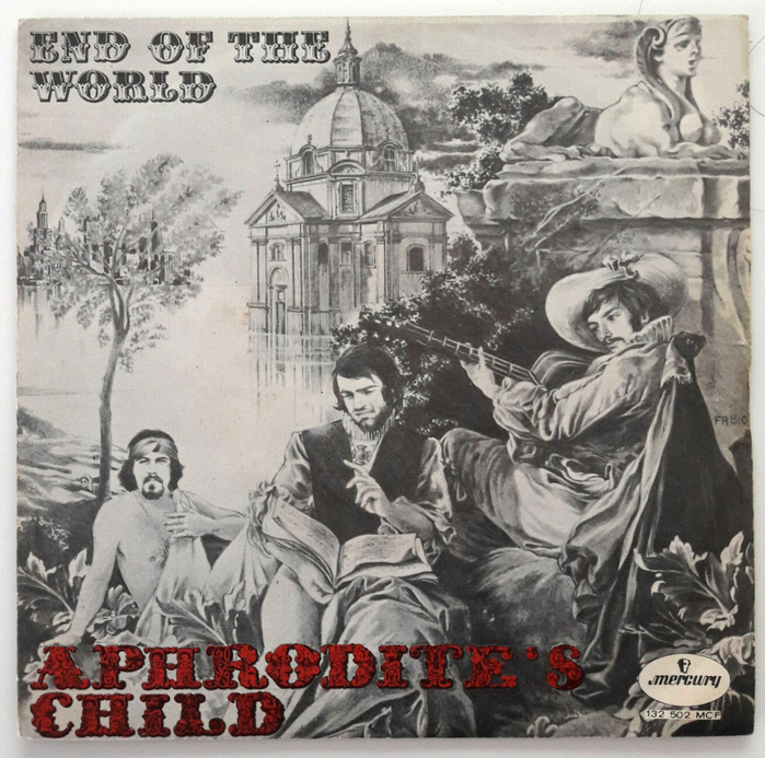 Aphrodite’s Child – “End of the World” / “You Always Stand in My Way” Italian single cover 1