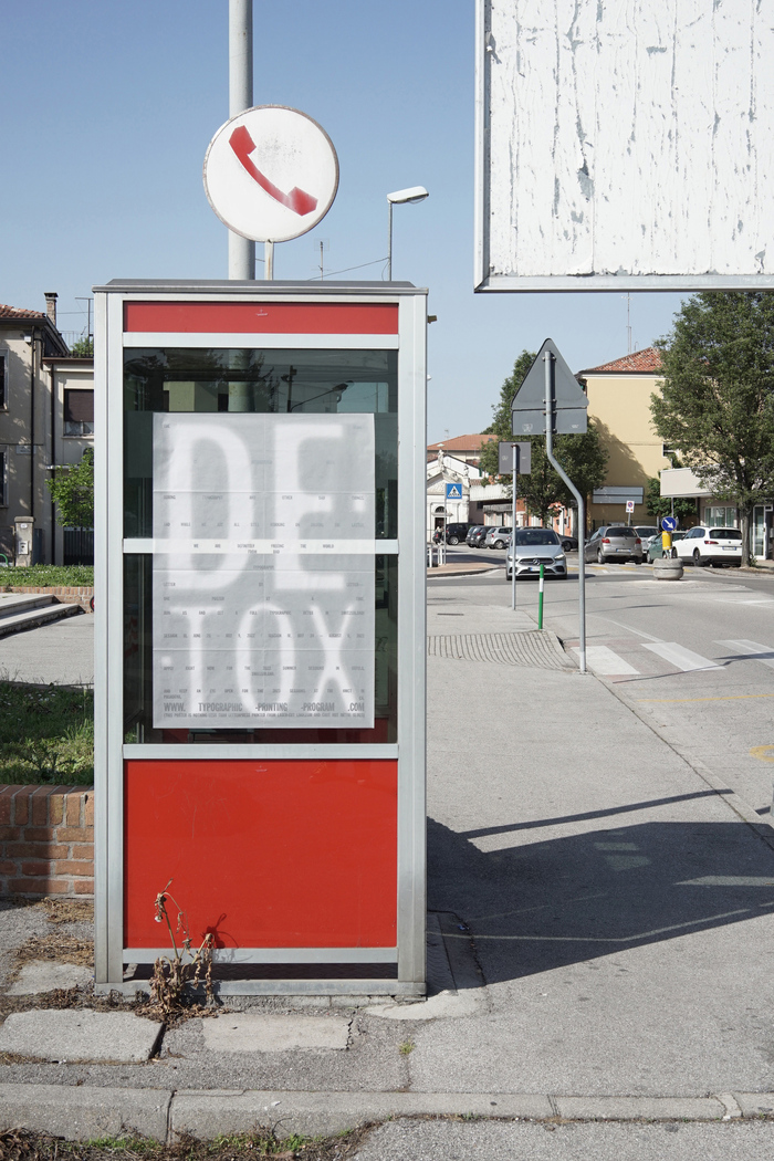 Detox poster in Padova, Italy