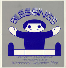 Blessings Thanksgiving Eve ’95 flyer