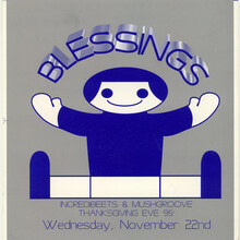 Blessings Thanksgiving Eve ’95 flyer